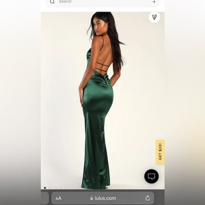 Wedding guest or bridesmaid formal dress - emerald